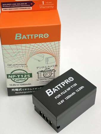 全新行貨 Battpro Fujifilm NP-T125 50S, 50R 專用鋰電池, 深水埗門市可購買, 順豐免郵或7仔自取