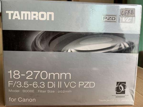 TAMRON 18-270 F/3.5-6.3 Di II VC PZD for Canon