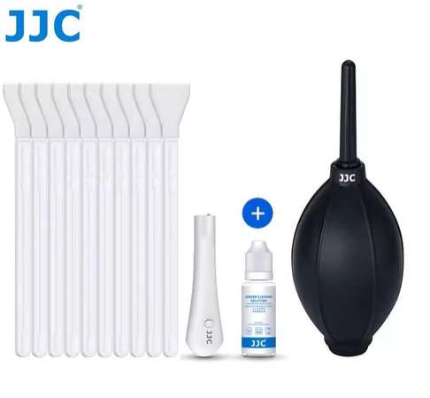 售JJC 10 PCS APSC Sensor Cleaning Swab With  Cleaning Solution, Light and blower