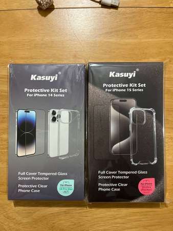 Kasuyi IPhone 14/ 15 Pro Max 手機貼 手機殼 保護mon貼 Protective Kit Set