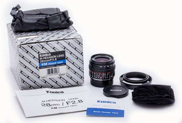 [[ 全套 原盒]] Konica M-Hexanon 28mm f2.8, Leica M Mount 極新