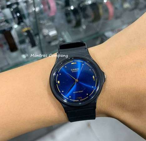 Montres Company香港註冊公司(28年老店) Standard 藍色 細錶徑 男裝手錶 指針 MQ-76-2AL CASIO 簡約風 有現貨
