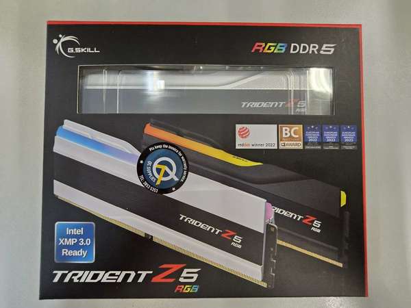 G.Skill Trident Z5 RGB DDR5-6000 32GB (2x16GB) 6000U4040E16GX2-TZ5RS 絕版三星b die