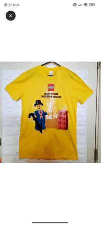 全新原裝英國版LEGO T恤 黃色 S碼