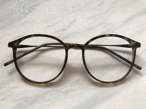 復古磨砂玳瑁色梨形眼鏡(A103)