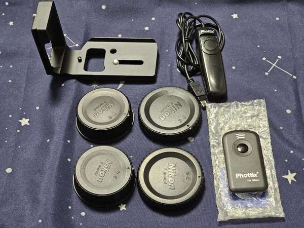 Nikon D750 L板, 副廠快門線, 遙控,前後Cover 2 set