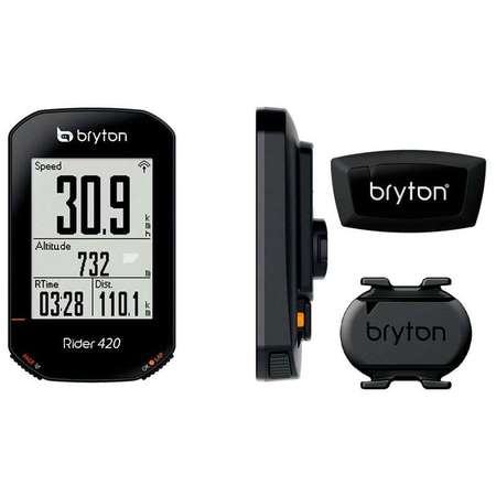 NEW Bryton Rider 420T GPS Cycling Computer bundle中英文無線GPS單車碼錶套裝~~~送延伸座、黑色機套、mon貼