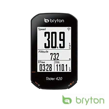 100%NEW Bryton Rider 420E GPS Cycling Computer 中英文無線GPS單車碼錶~~~送延伸座、黑色機套、mon 貼