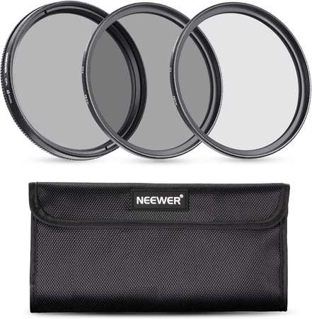 Neewer UV, CPL & ND4 Filter Set 濾鏡套裝 (49mm - 82mm)