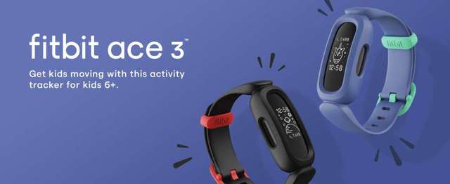 Fitbit Ace 3 Activity Tracker for Kids 6+, 兒童(6 歲以上)智能運動手環,整日活動量追蹤,全新水貨!