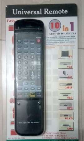 Universal Remote (萬用遙控器) (10 in 1 Controls ten devices ～ AV Devices) (99% New)