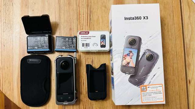 Insta360 X3 360 全景相機 (行貨, 跟配件, 少用旅行機)