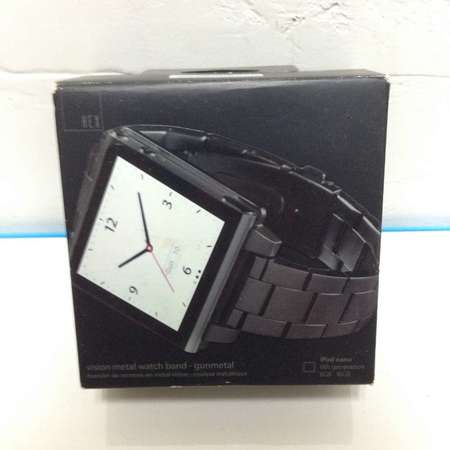 HEX VISION Watch Band for iPod Nano or Regular Watch NEW 全新錶带 金屬黑 也適合普通手錶用