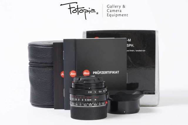 || Leica Elmarit-M 28mm F2.8 ASPH II - 11677 / Shueido Repaint (black paint) ||