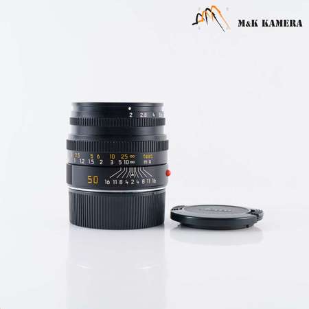 內置遮光罩超方便Leica Summicron-M 50mm F/2.0 Ver.V Black Lens Yr.1995 Germany 11826 #100