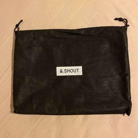 【&.SHOUT】Brown Nylon Crossbody Shoulder Bag (New)  全新意大利啡色尼龍斜孭或單肩袋