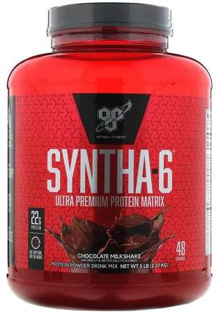 BSN SYNTHA-6 超優質蛋白質基質，巧克力奶昔，5lbs 2.27kg 5磅（2.27 千克） Ultra-Premium Protein Powde