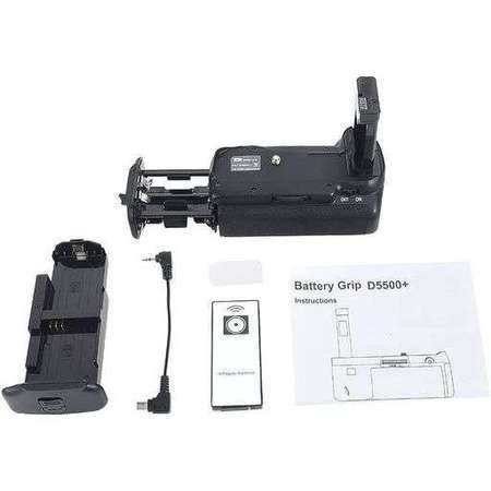 DSTE MB-D5500H+ Vertical Battery Grip Set For Nikon D5500 / D5600 電池直倒 / 手柄套裝