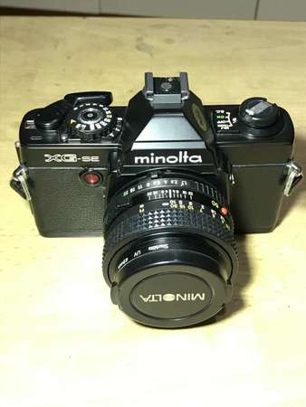 平用Minolta XG-se 連原廠50mm 1.7大光圈鏡頭 機鏡95新