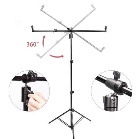 120cm Extendable Reflector Holder Arm with Light Stand 反光板橫杆連燈架套裝