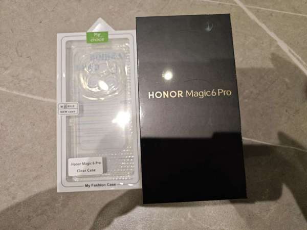 全新未開封 現貨 香港行貨 榮耀 Honor Magic 6 Magic6 Pro 黑色 Black 12GB + 512GB +贈品 Gifts