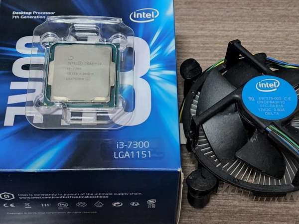 Intel I3 7300 4.0GHz 有盒有原裝風扇