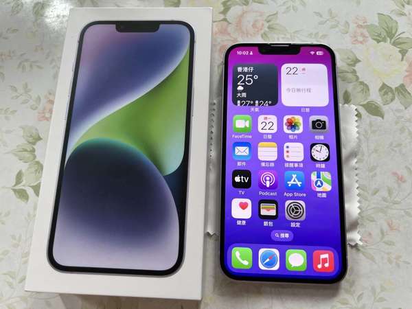 iPhone 14 256GB 99% new 電 86% HK 行 紫色