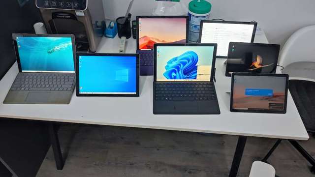 Surface Pro 7 有好幾部有i3 i5 i7 十代Surface Go 1 Go 2 LTE可上網，都有Surface Pro 9 Surface 用