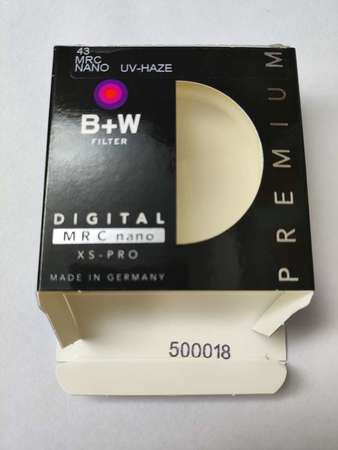 B+W XS-Pro UV MRC Nano (010M) 43mm filter
