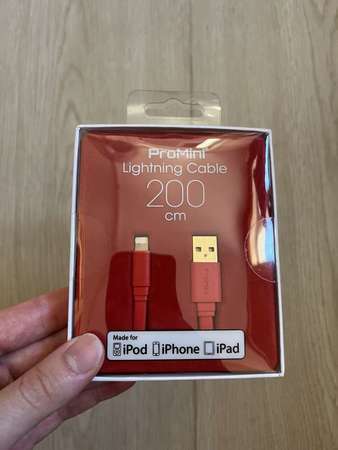 全新Pro Mini lightning cable 200cm MFI認證for iphone / ipad