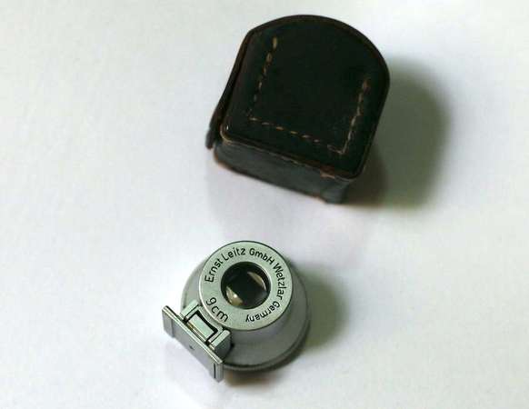 Leica 9cm 90mm viewfinder 原皮套 Elmar m39 ltm