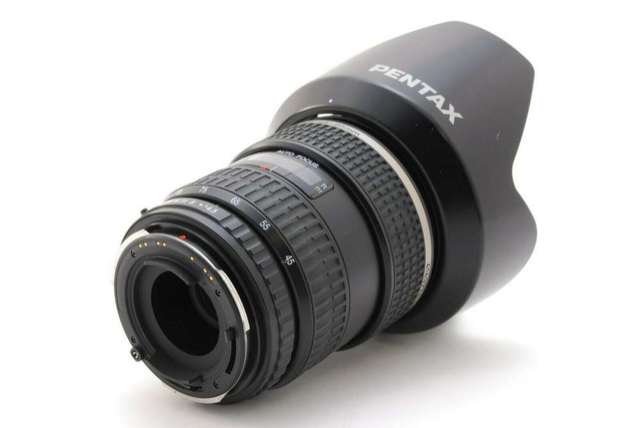 ９５％新Pentax SMC FA645 45-85 f4.5廣角至標準變焦鏡皇*附遮光罩及鏡袋*加接環可用於GFX、Canon 1Dx、NIKON D5 D