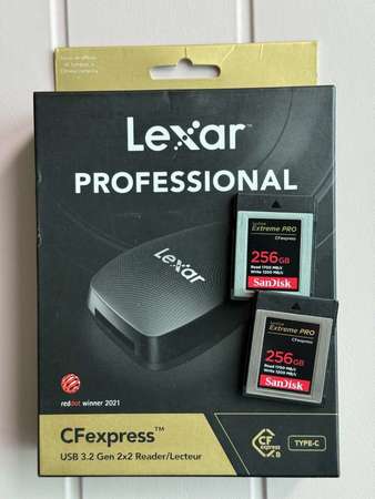 SanDisk Extreme Pro CFexpress Type B and Lexar Card Reader