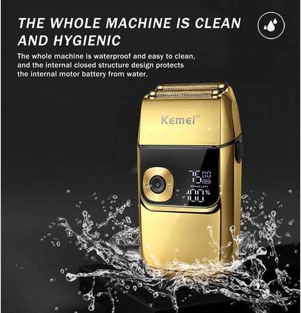 KEMEI -2 IN 1 PERFECT RAZOR (GOLD Edition)- High-quality LCD display screen