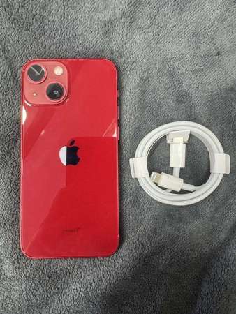 95%New iPhone 13 Mini 128GB 紅色 香港行貨 電池效能90% 自用首選超值