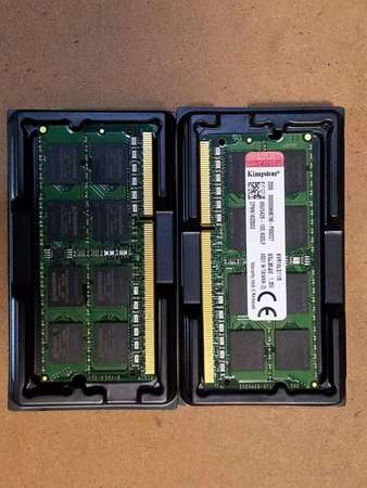 2 PCS of KINGSTON 8GB (TOTAL 16GB) 1600MHz 1.35V NOTEBOOK RAM