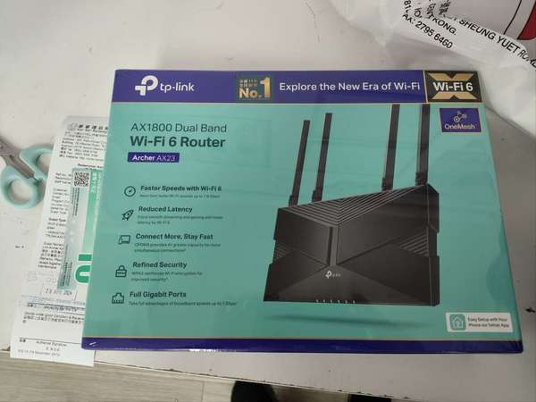 出售 全新 TP-link AX1800 wifi 6 router $300