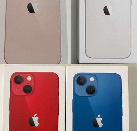 全新全套 iPhone 13 512gb 紅色 藍色 白色 粉紅色 平行進口無鎖 90日保養 原裝無拆 what app 6497 6645