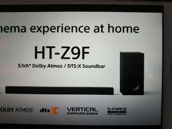 SONY HT-Z9F十SA-Z9R無線後置十無線超低音Soundbar1套(85%新100%全正常)