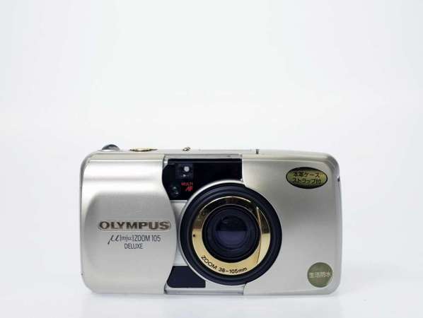 Olympus µ mju Zoom 105 Deluxe Gold Point & Shoot Film Camera