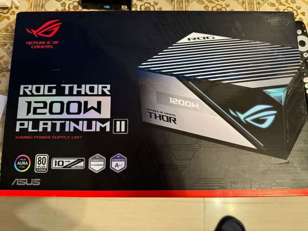 ASUS 華碩 ROG Thor II 1200W 80 Plus Platinum Fully Modular PSU