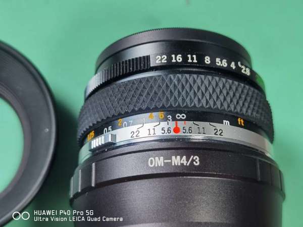 Olympus OM Zuiko Auto-W 28mm F2.8 鏡頭 (OM mount) + OM-M4/3轉接環 合Lumix Olympus