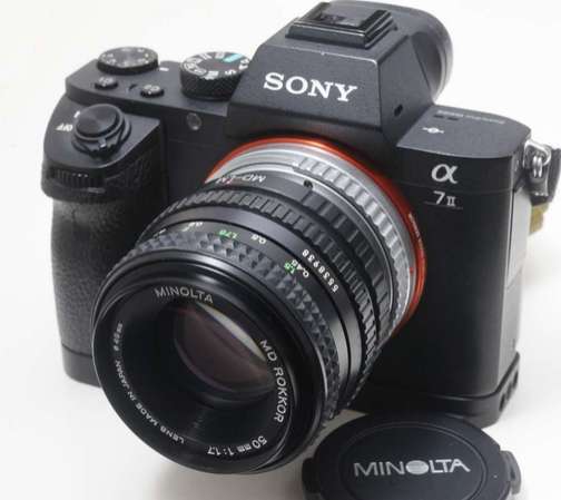 Minolta MD 50mm f/1.7 (新淨) 色極靚 散景可與貴鏡一較高下，最抵玩名廠大光圈( A7專用)