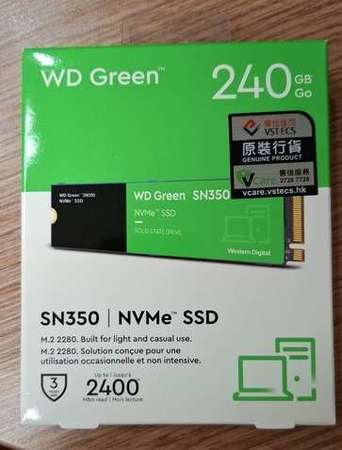 WD Greeb SN350 NVMe SSD 240GB