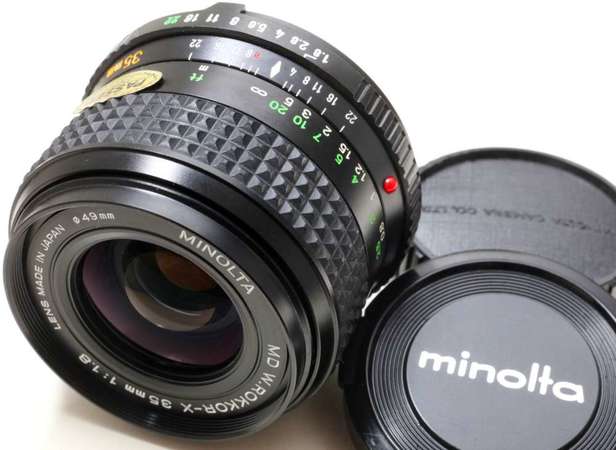 Minolta MD W.Rokkor 35mm f1.8特性不輸MC但又輕又細(95新)合富士GFX、Leica M10、Nikon Z7、EOSr、A7R