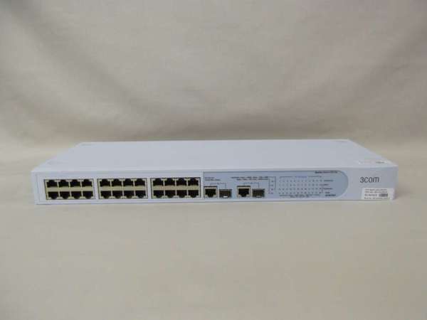 HP SuperStack 3 Baseline 24-port 10/100 plus 2-port GbE Switch