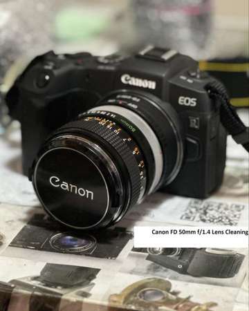 Repair Cost Checking For CANON FD 50mm f/1.4 Crash 抹鏡、光圈維修、重新組裝等維修格價