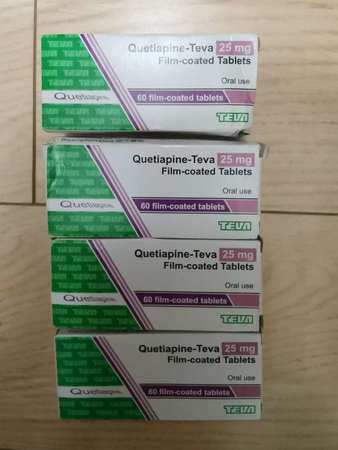 Quetiapine-Teva 25mg (60 tablets)