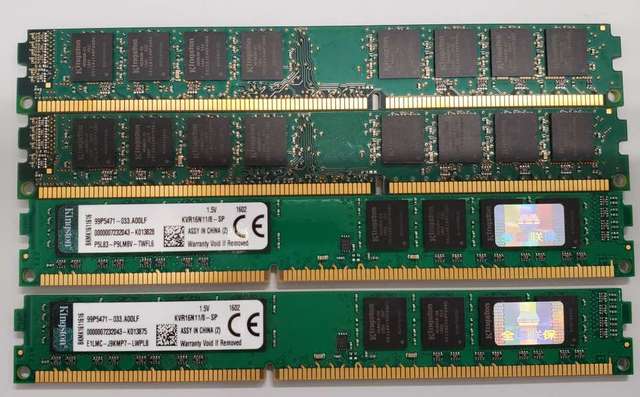 8GB DDR3 RAM Memory x 2