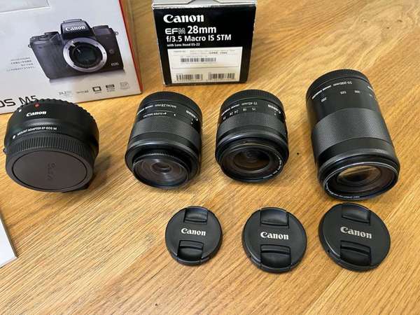 Canon EOS M5 + 3支鏡頭